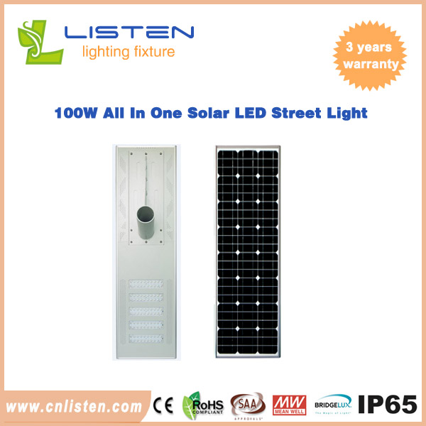 80W/100W AIO Solar LED Street Light