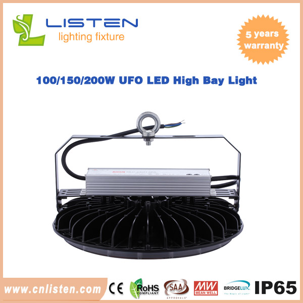 100W/150W/200W UFO LED High Bay Light With Meanwell Driver Philip3030 led chip - copy