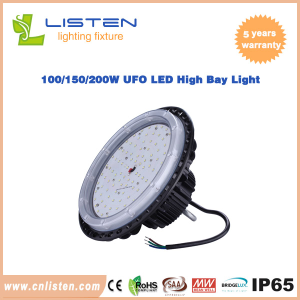 100W/150W/200W UFO LED High Bay Light With Meanwell Driver Philip3030 led chip
