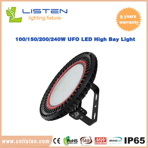 AC100-277V UFO LED High Bay Light With Meanwell Driver