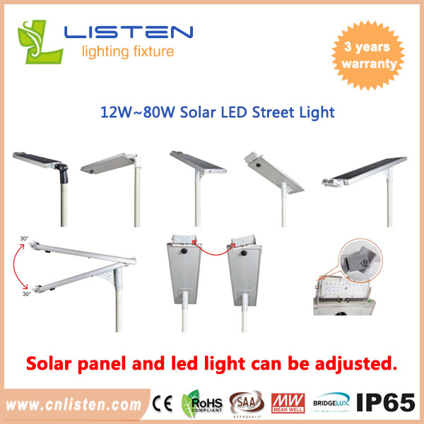 Solar swivel led street light