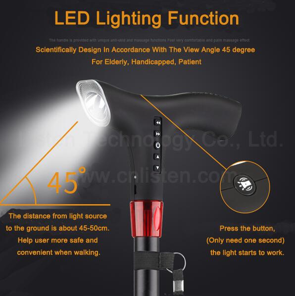 walking stick with led lighting function