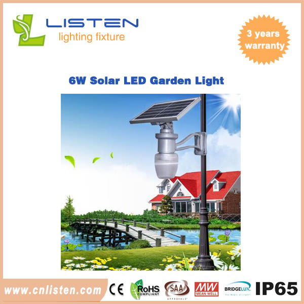 6W solar led garden light, solar energy equipment supplier