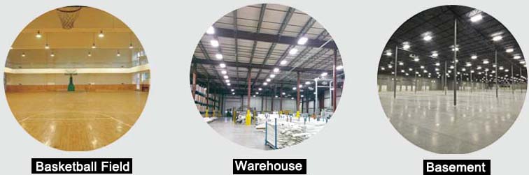 led high bay lights-Various types of warehouses, supermarkets, shopping malls, stage, showrooms, factories, railway stations, stadiums and other places.