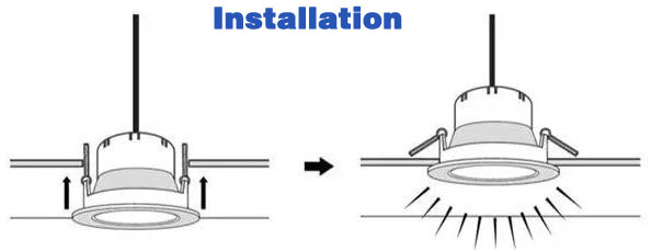 installation method for led-downlights,led downlights,downlights-led