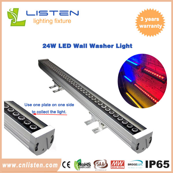 24W led wall washer light with dmx512,IP65